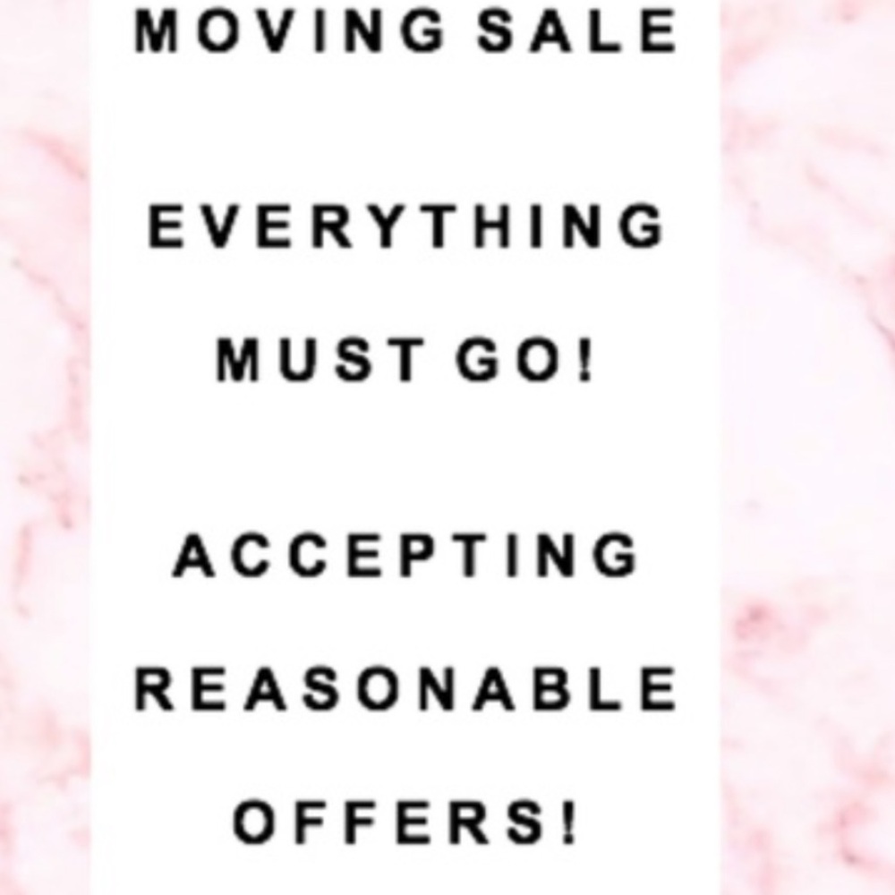 Moving Sale Announcement